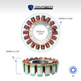 Estator Yamaha Xvs650 V-star 650 Classic Silverado 2004-2010